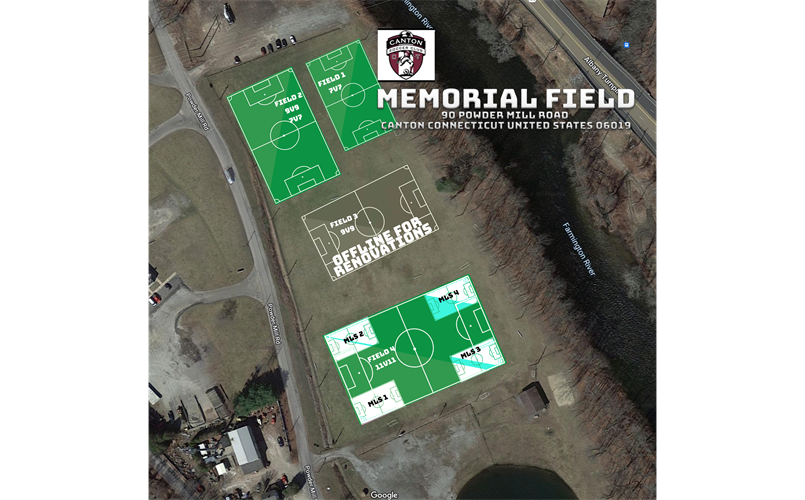 Memorial Field Map